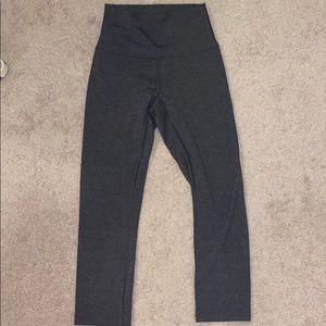 Grey Lululemon Cropped Leggings
